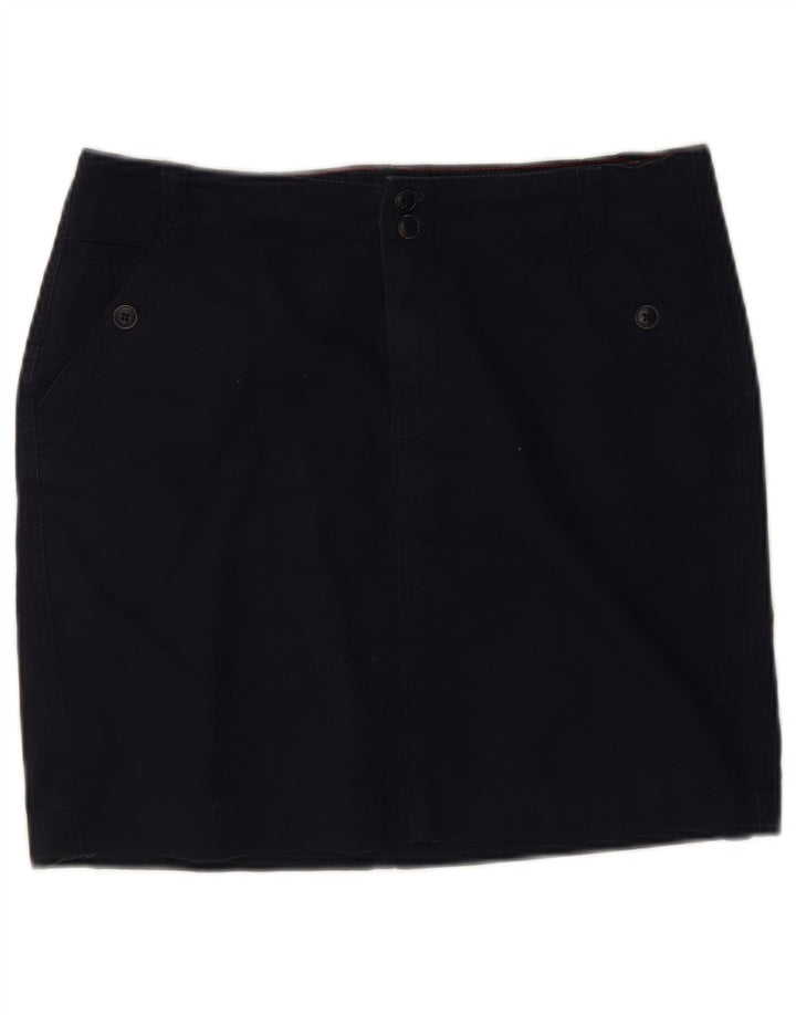 Minissaia feminina Tommy Hilfiger EUA 6 médio W30 algodão azul marinho