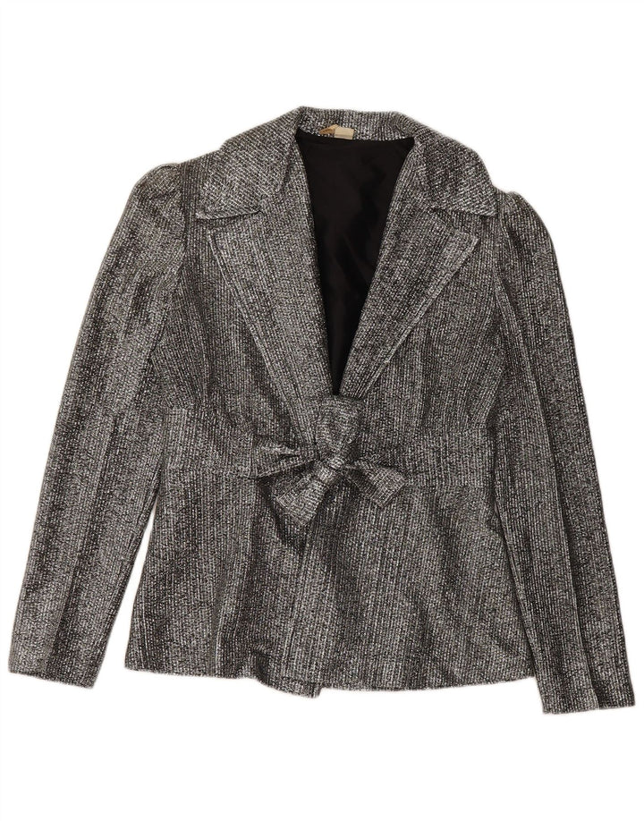 Jaqueta Blazer Vintage Meninas 9-10 Anos Cinza
