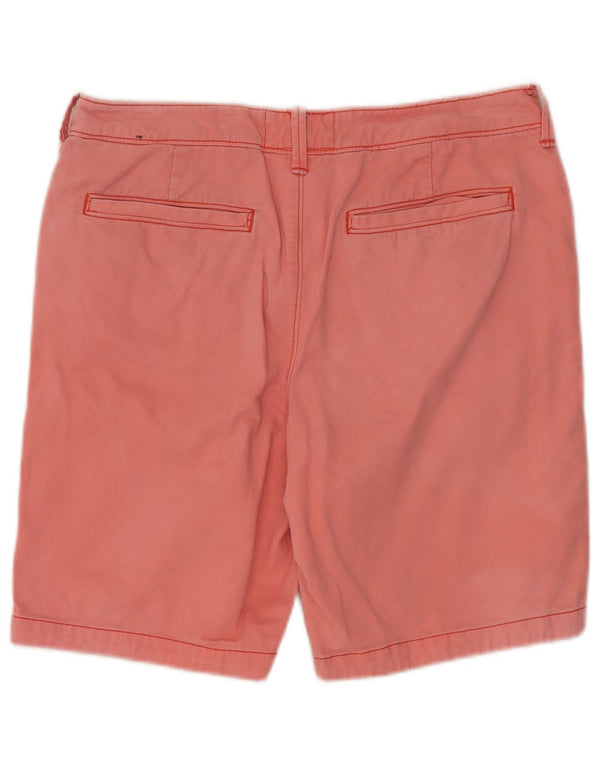 Hollister Mens Classic Fit Chino Shorts W33 Médio Algodão Rosa
