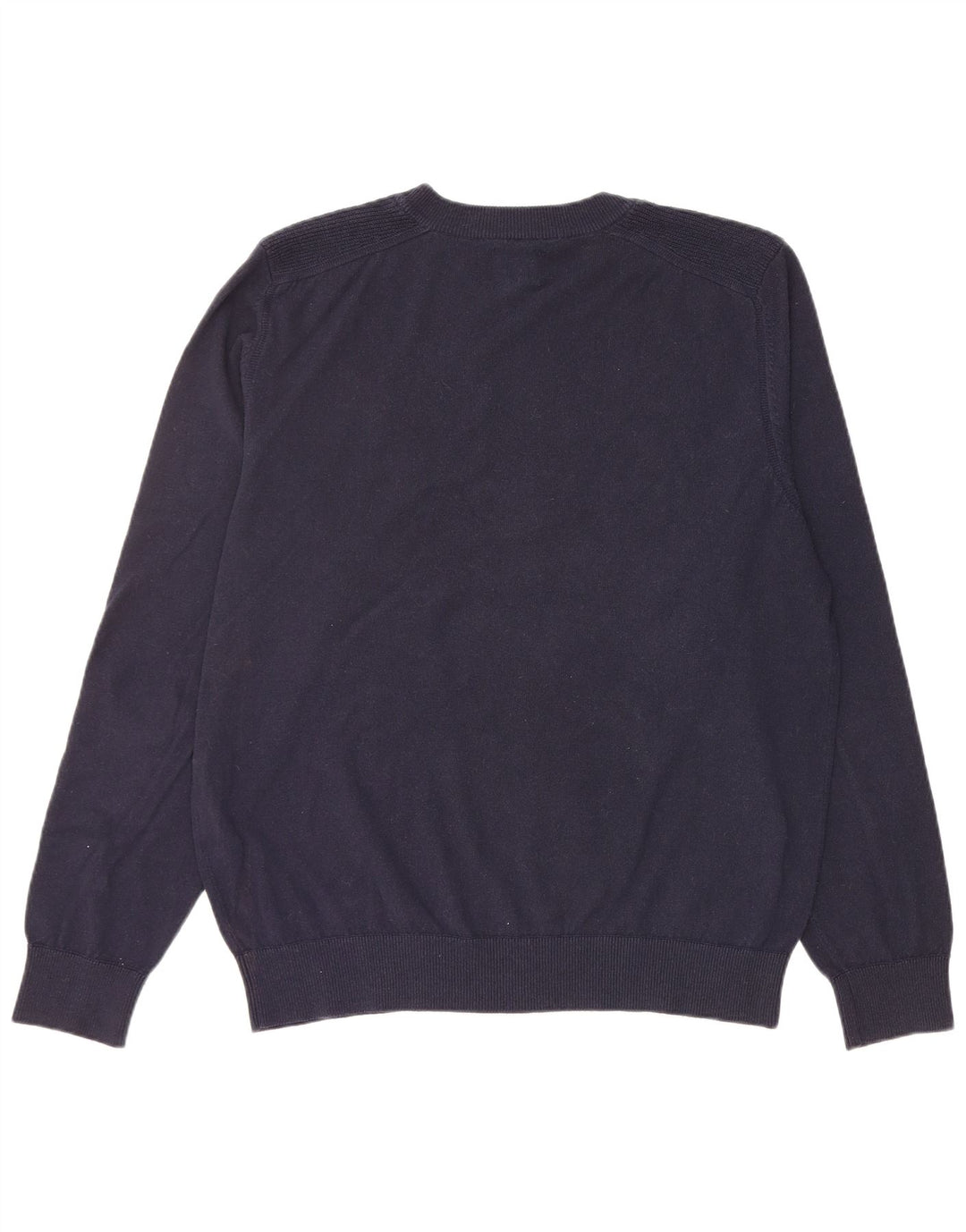 Suéter masculino BEN SHERMAN com gola redonda, grande algodão azul marinho