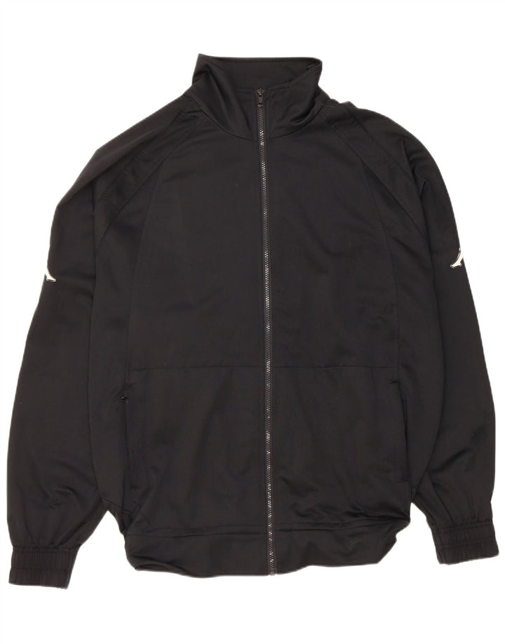 Kappa Mens Graphic Tracksuit Top Jaqueta 2XL Poliéster Preto