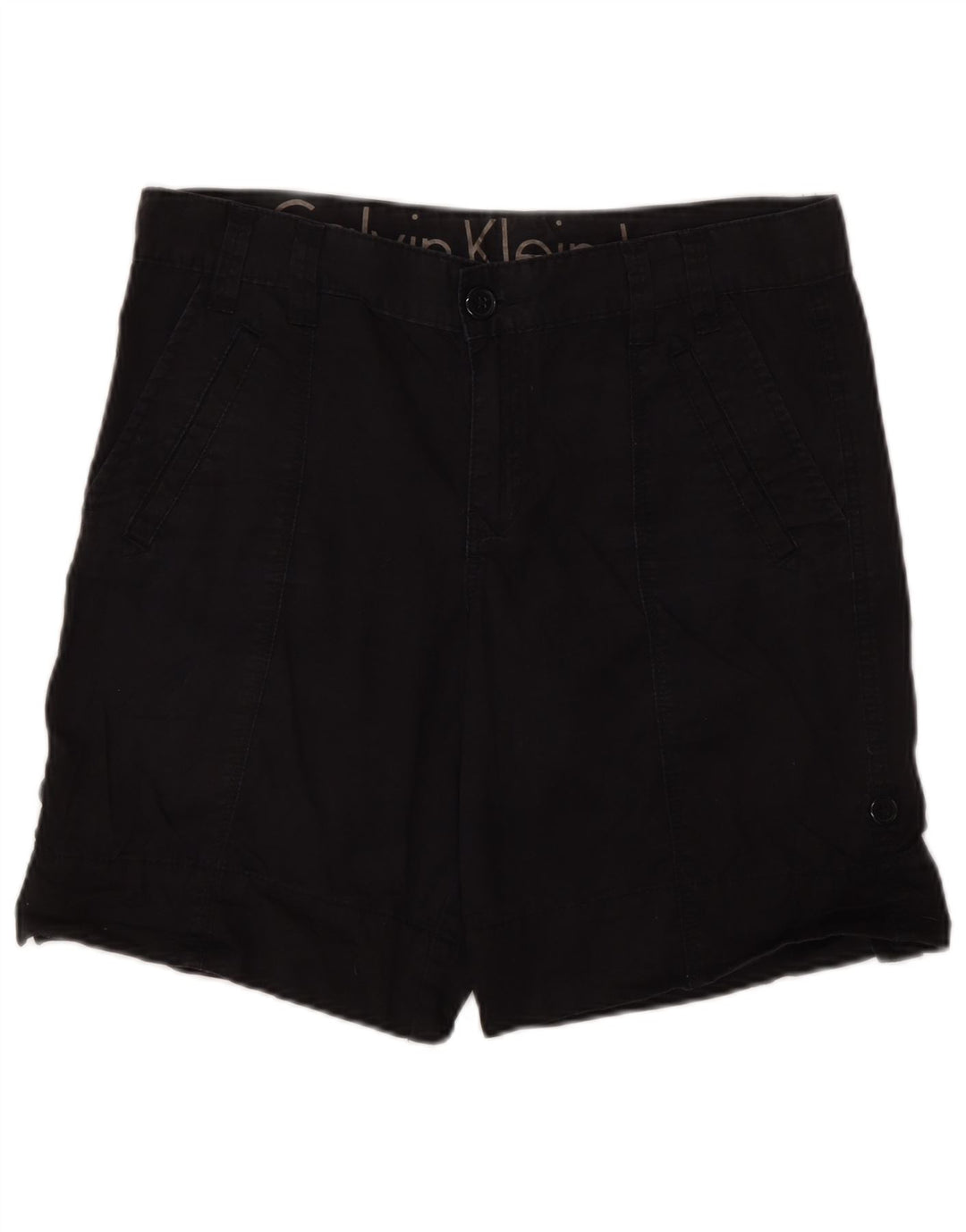Shorts cargo feminino CALVIN KLEIN EUA 6 médio W30 algodão preto