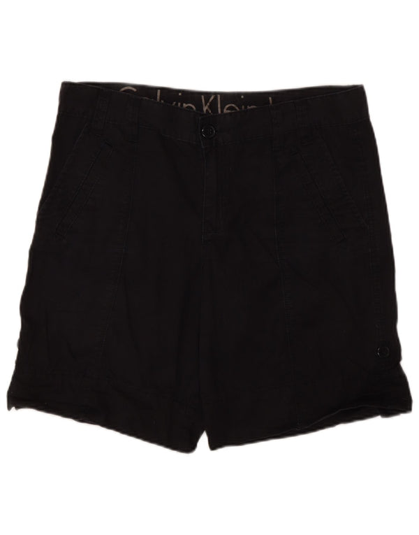 Shorts cargo feminino CALVIN KLEIN EUA 6 médio W30 algodão preto