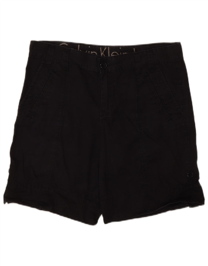 Shorts cargo feminino CALVIN KLEIN EUA 6 médio W30 algodão preto