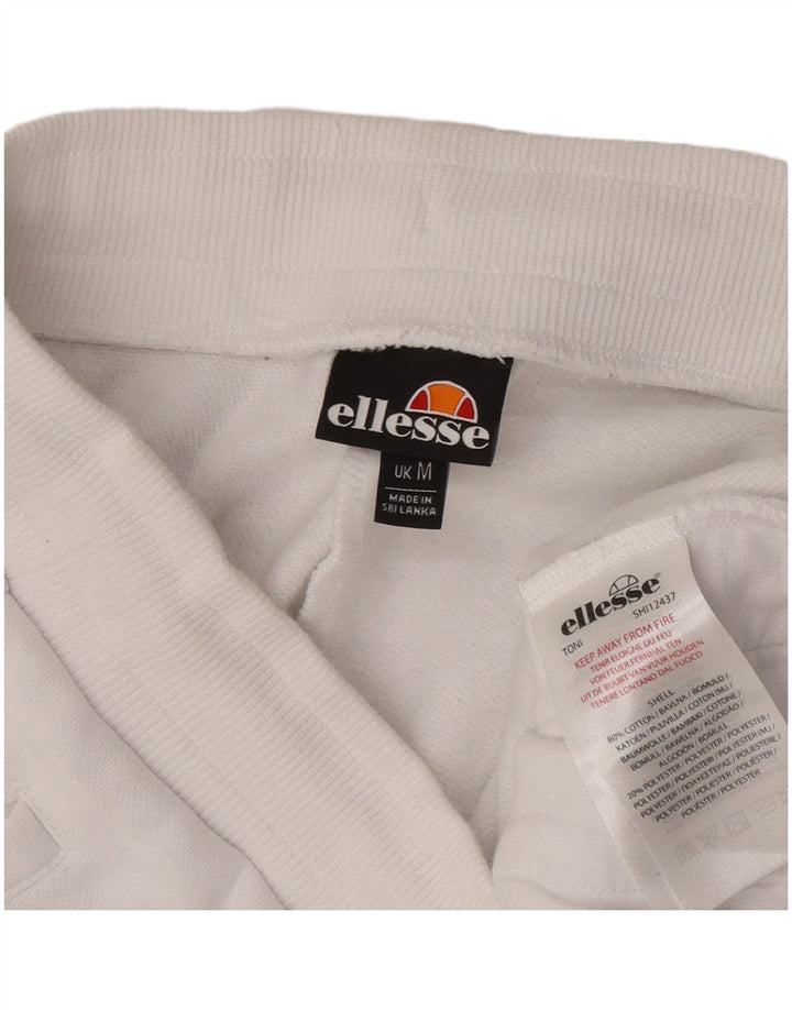 Ellesse Mens Sport Shorts Médio Algodão Branco
