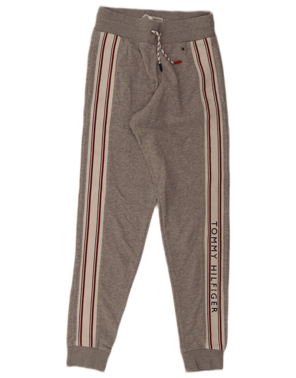 Tommy Hilfiger Mens Graphic Tracksuit Calças Joggers XS Cinza Colourblock