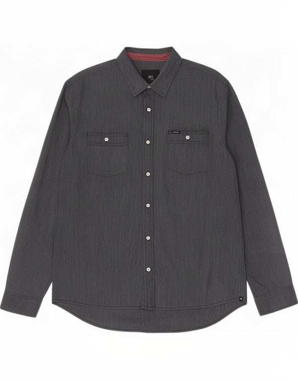 Camisa masculina Hurley XL cinza algodão