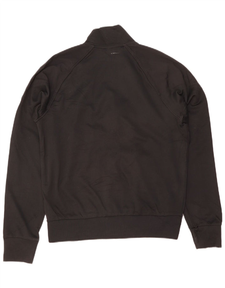 NIKE Masculino Dri Fit Graphic Tracksuit Top Jaqueta Pequena Poliéster Preto