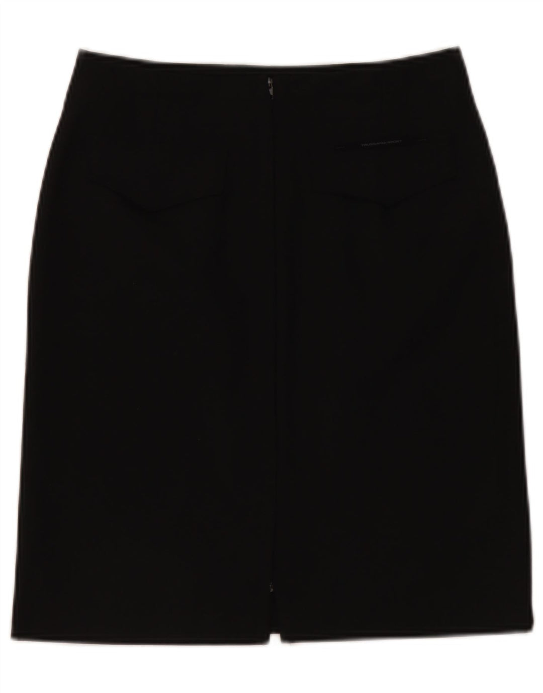 Saia lápis feminina Trussardi IT 40 pequena W28 poliéster preto