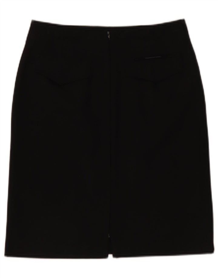 Saia lápis feminina Trussardi IT 40 pequena W28 poliéster preto