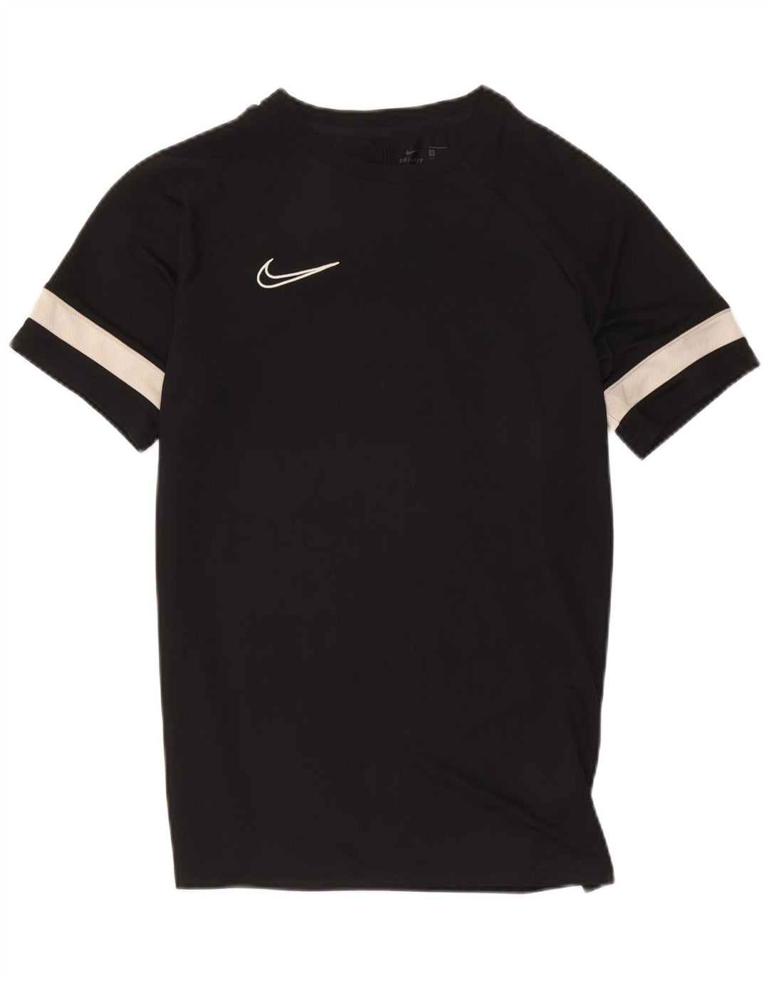 Camiseta masculina Nike Dri Fit Top médio preto colorblock poliéster