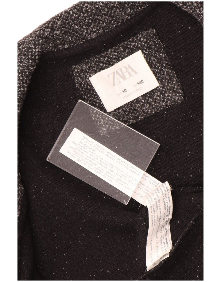Zara Jaqueta blazer feminina com 2 botões 9-10 anos cinza manchada