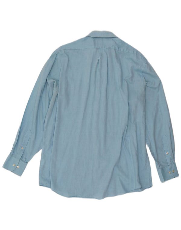 Camisa masculina Chaps Regular Fit tamanho 16 1/2 grande azul