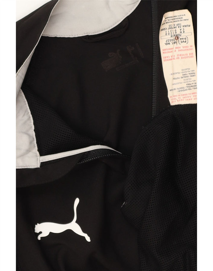 PUMA Mens Tracksuit Top Jacket Médio Preto Poliéster