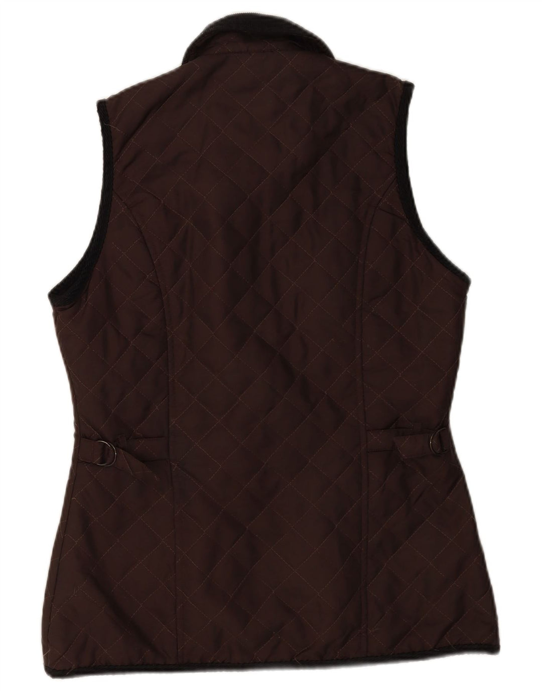 Colete acolchoado feminino Sud Express UK 14 nylon marrom médio