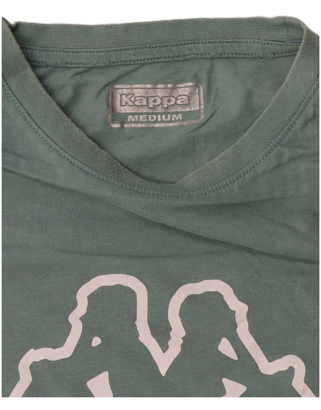 Camiseta feminina Kappa com estampa gráfica UK 14 verde médio