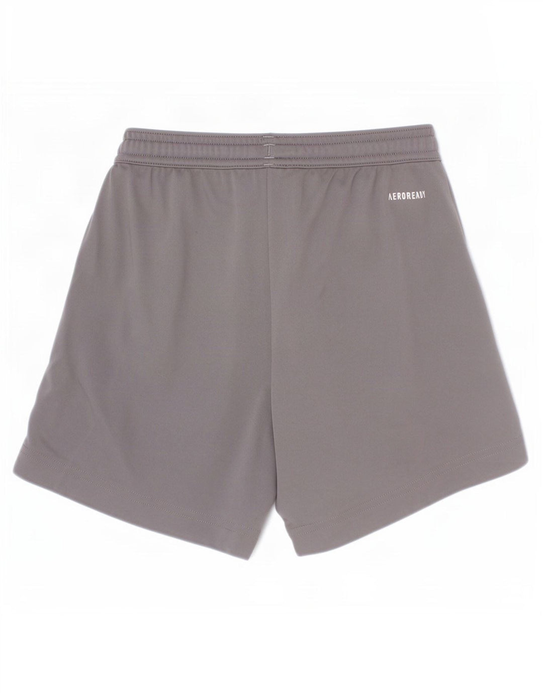 Shorts esportivos Adidas Aeroready para meninos 7-8 anos cinza poliéster
