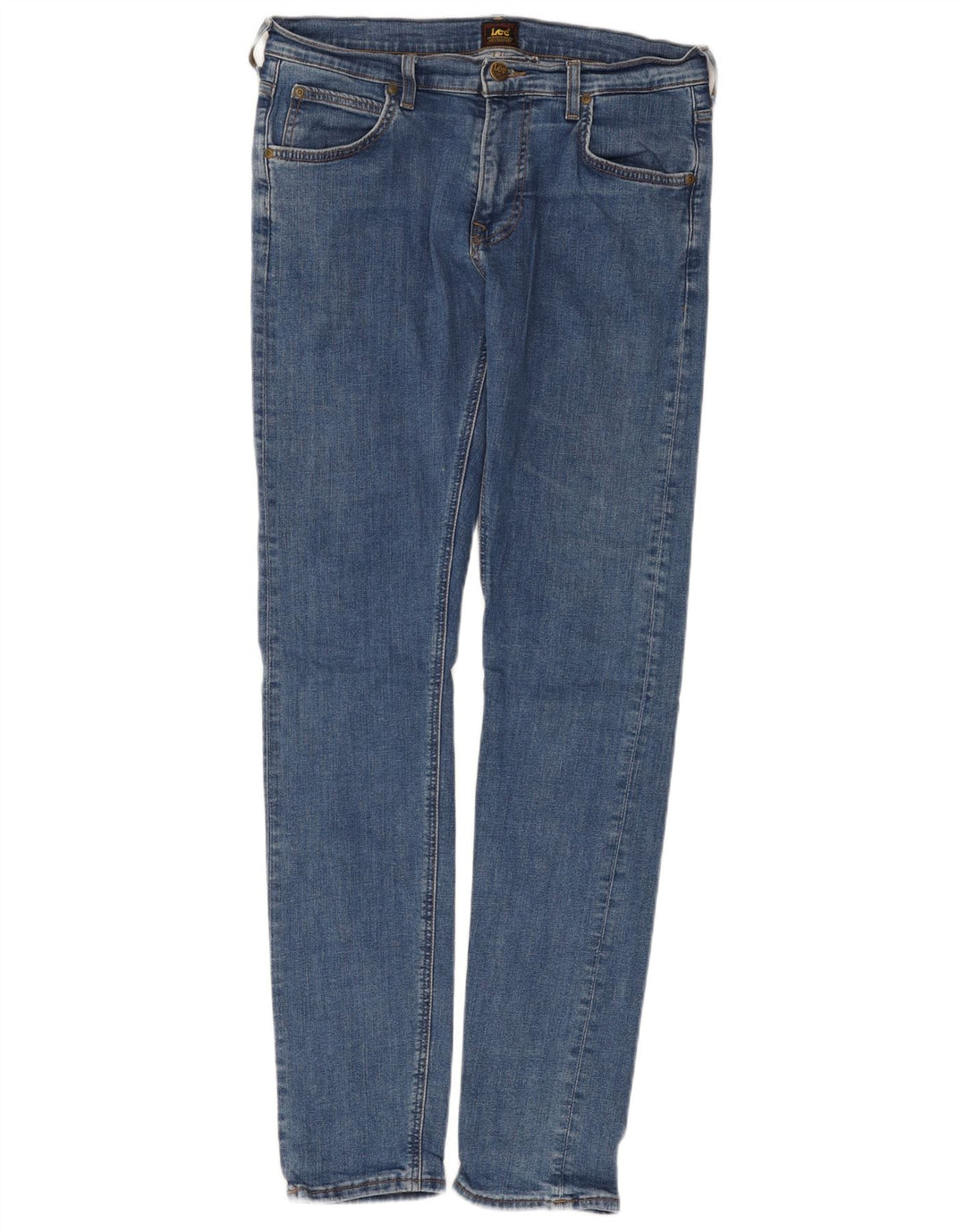 LEE Masculino Luke Slim Jeans W31 L34 Azul Algodão