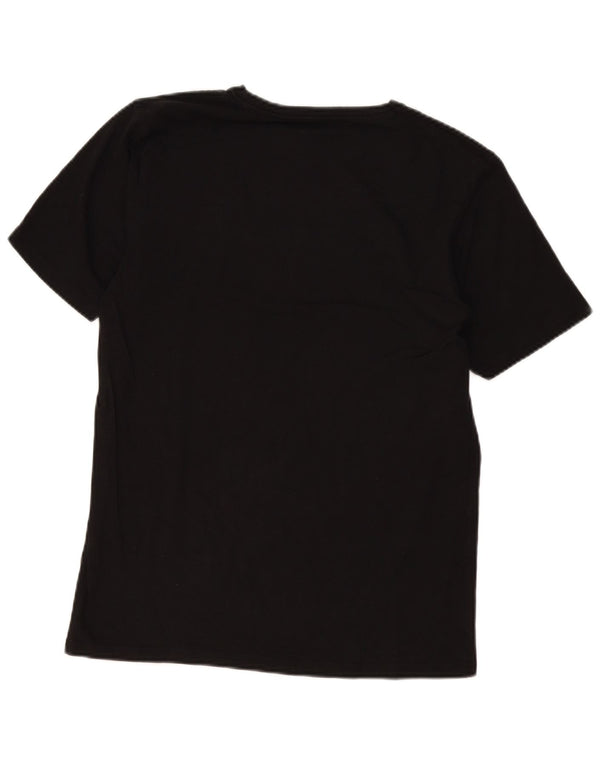 Camiseta masculina gráfica Jeckerson grande algodão preto