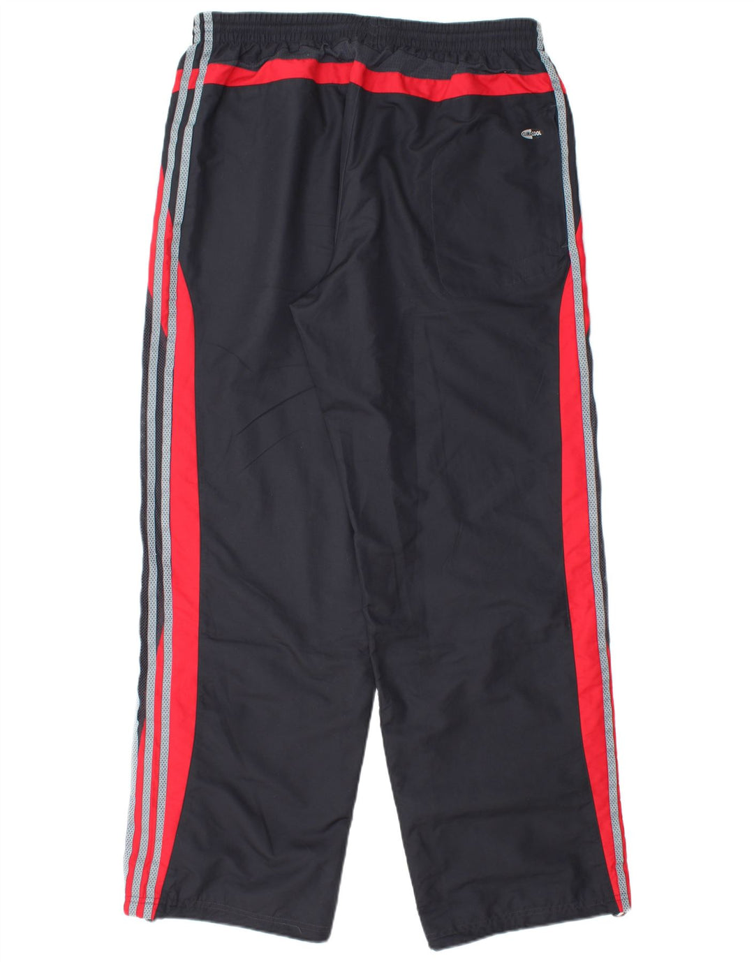 Calça de treino masculina Adidas Climacool grande preto colorblock poliéster