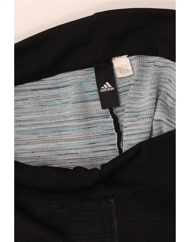Calças de treino femininas Adidas UK 14 grandes pretas