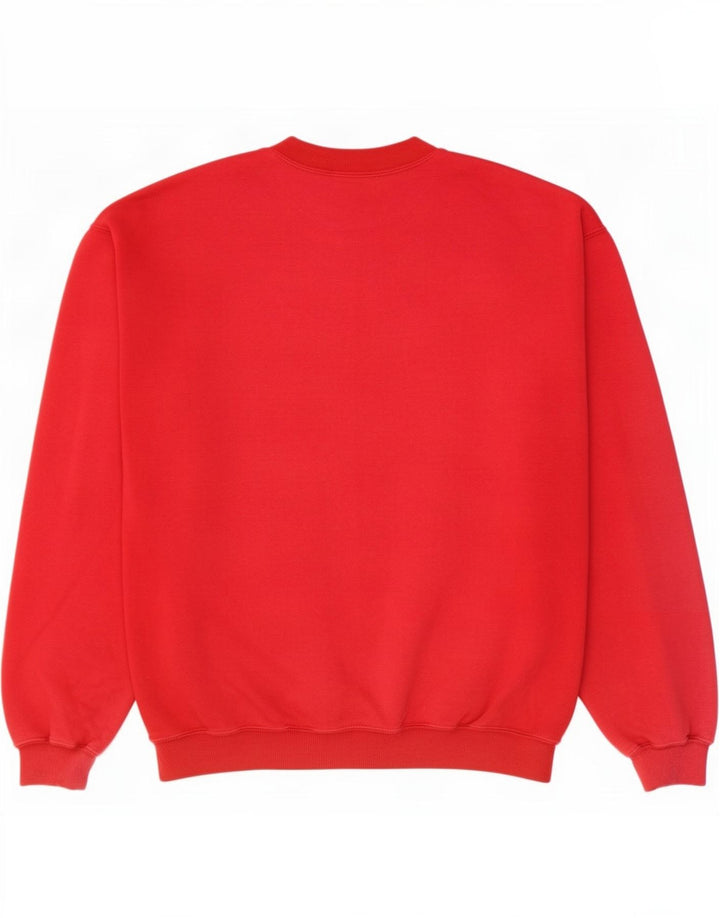 Suéter masculino Marks & Spencer de algodão vermelho médio