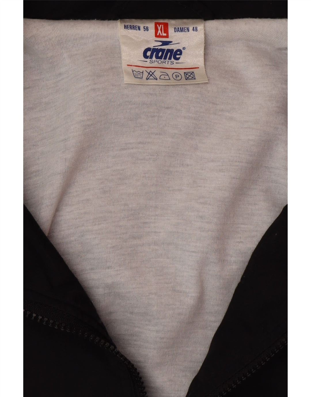 CRANE Mens Loose Fit Treino Top Jacket XL Preto Colourblock Poliéster