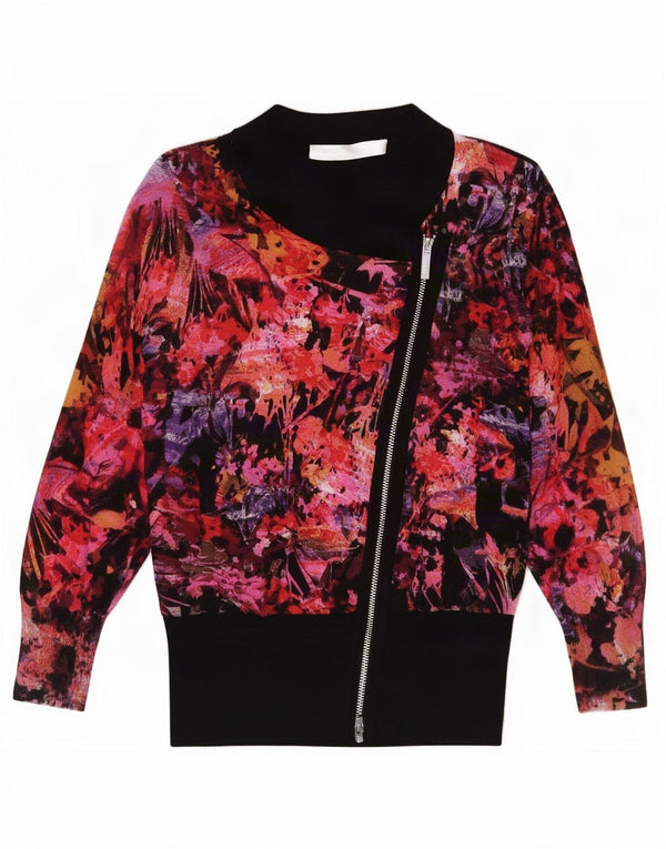 Suéter cardigã feminino Karen Millen manga 3/4 US 3 XS multicolorido