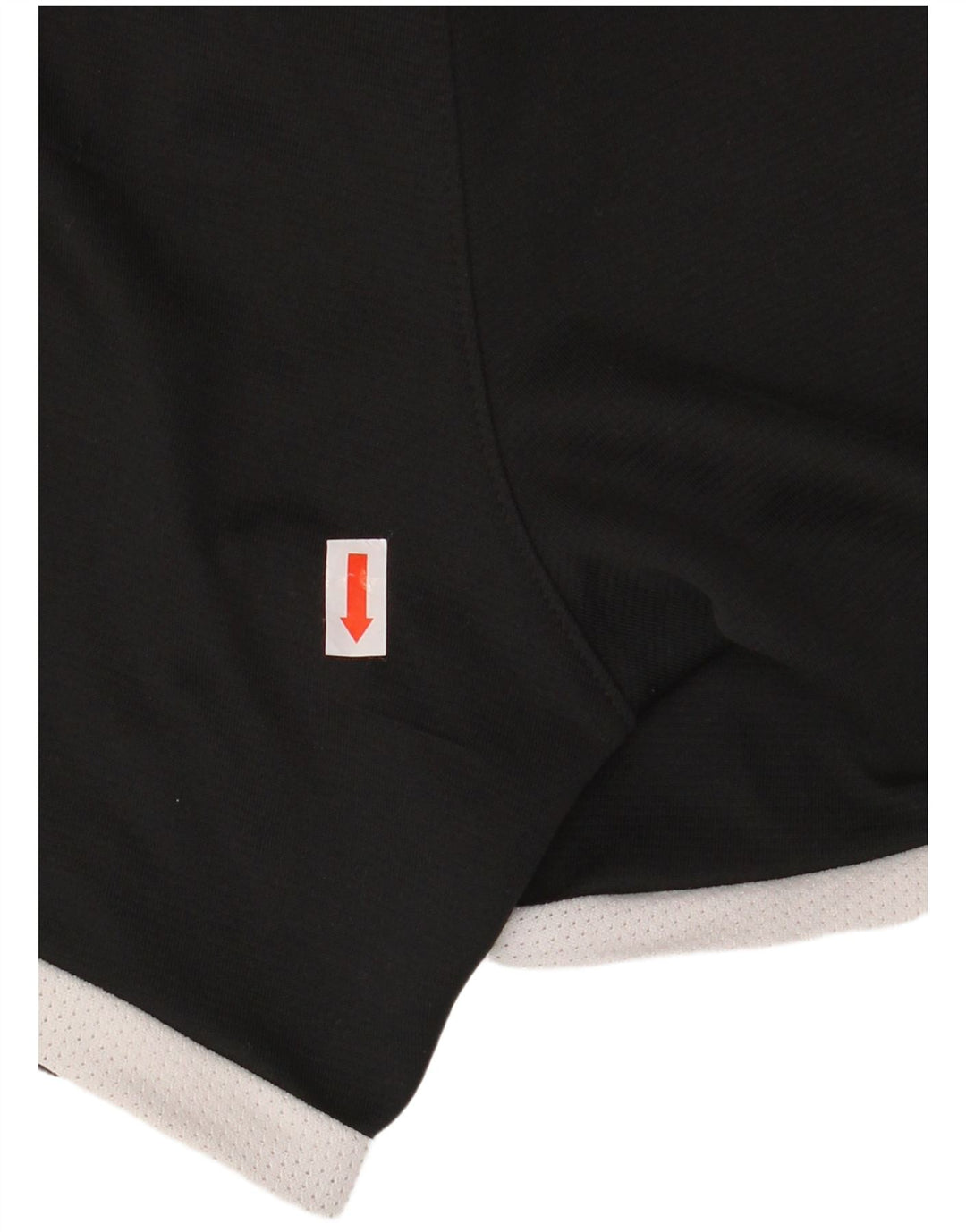 Shorts esportivos femininos Nike UK 10 pequenos pretos colorblock poliéster