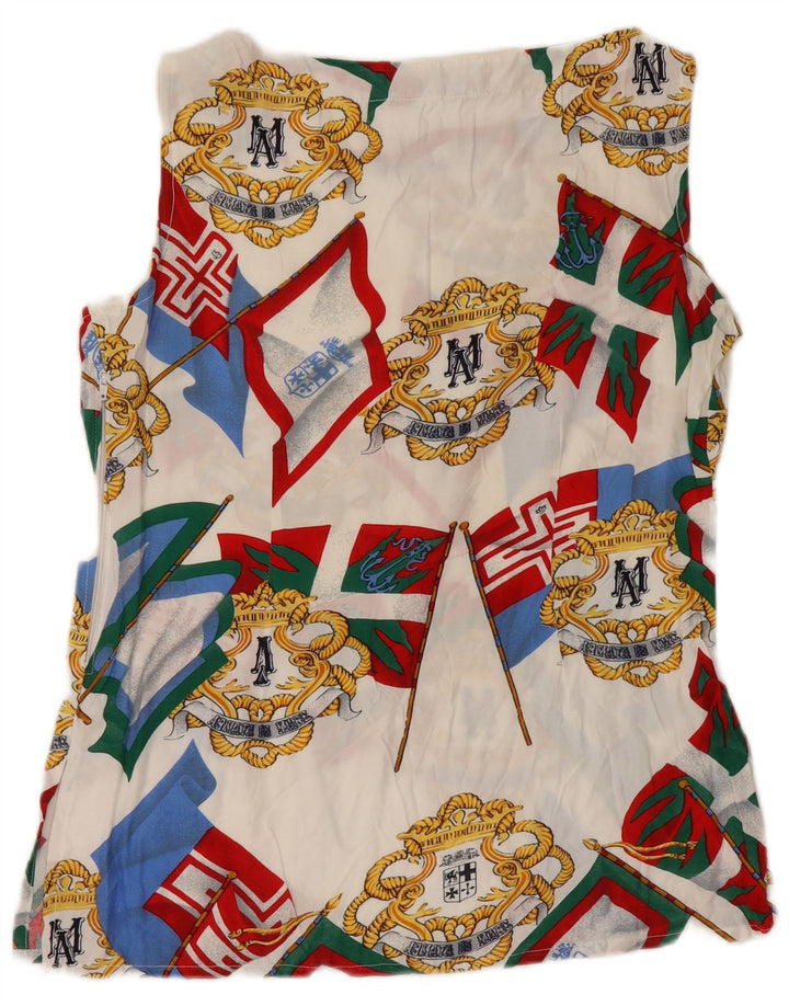 Blusa feminina Armata Di Mare com padrão abstrato IT 44 médio branco