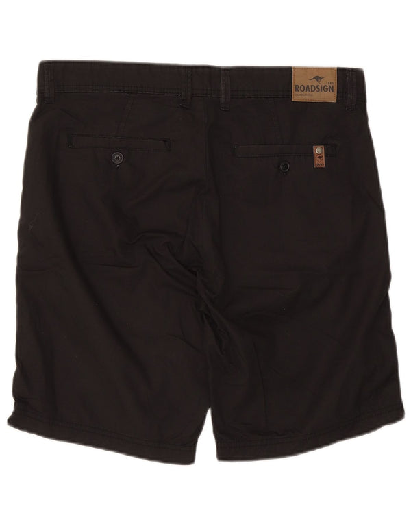Roadsign Australia Mens Chino Shorts W32 Médio Algodão Preto