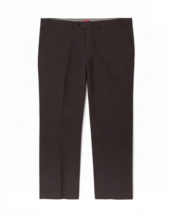 Calça masculina de terno reto Marks & Spencer W42 L29 cinza Houndstooth