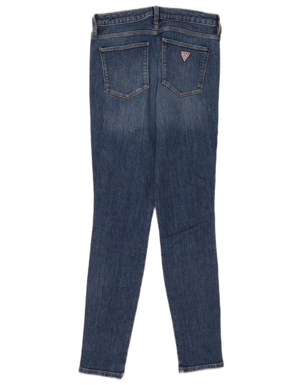 Calça jeans feminina Guess Curve Mid Rise Skinny W30 L29 Azul Algodão