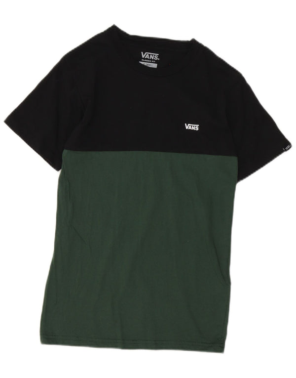 Camiseta Vans Masculina Classic Fit Top XS Preto Colorblock Algodão