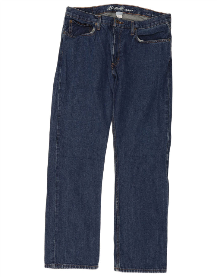 Eddie Bauer Jeans retos femininos W36 L32 algodão azul