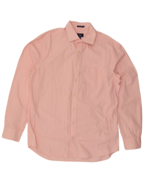Gant Mens Regular Fit Shirt Size 43/44 17 1/2 XL Pink Cotton
