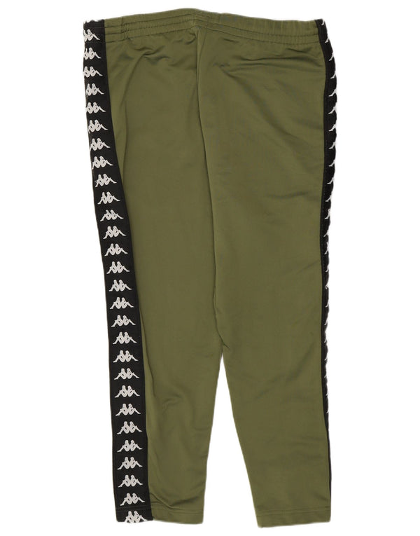 Calça feminina Kappa com estampa gráfica UK 10 Small Khaki Colourblock