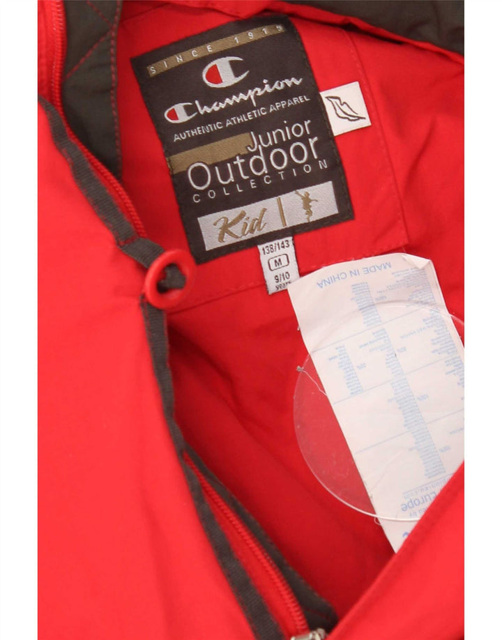 Casaco acolchoado Champion Boys 9-10 anos médio vermelho nylon