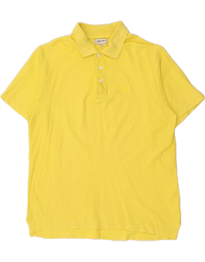 GIAN MARCO VENTURI Mens Polo Shirt XL Yellow Cotton Vintage Gian Marco Venturi and Second-Hand Gian Marco Venturi from Messina Hembry 