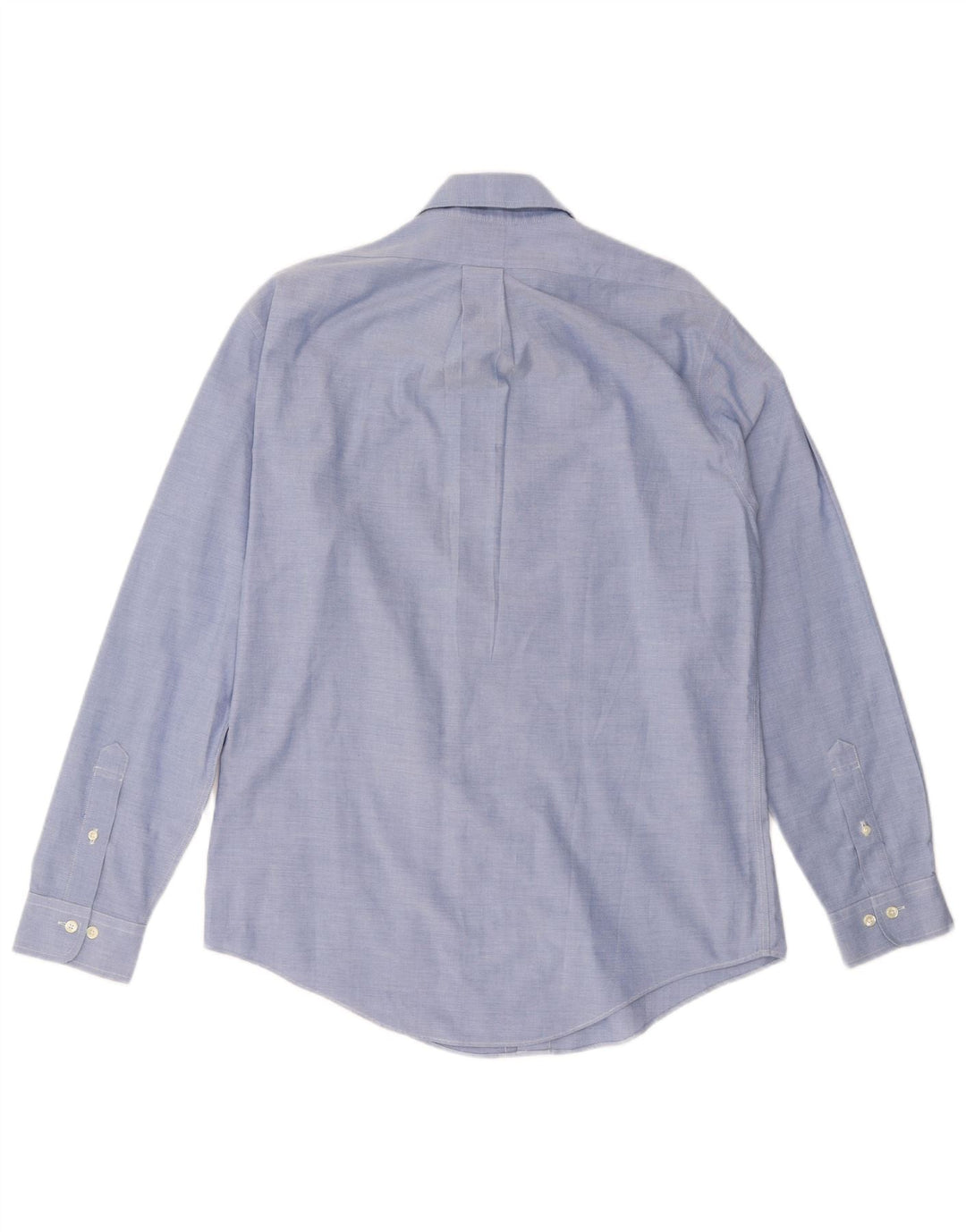 Camisa masculina slim fit BROOKS BROTHERS algodão azul médio