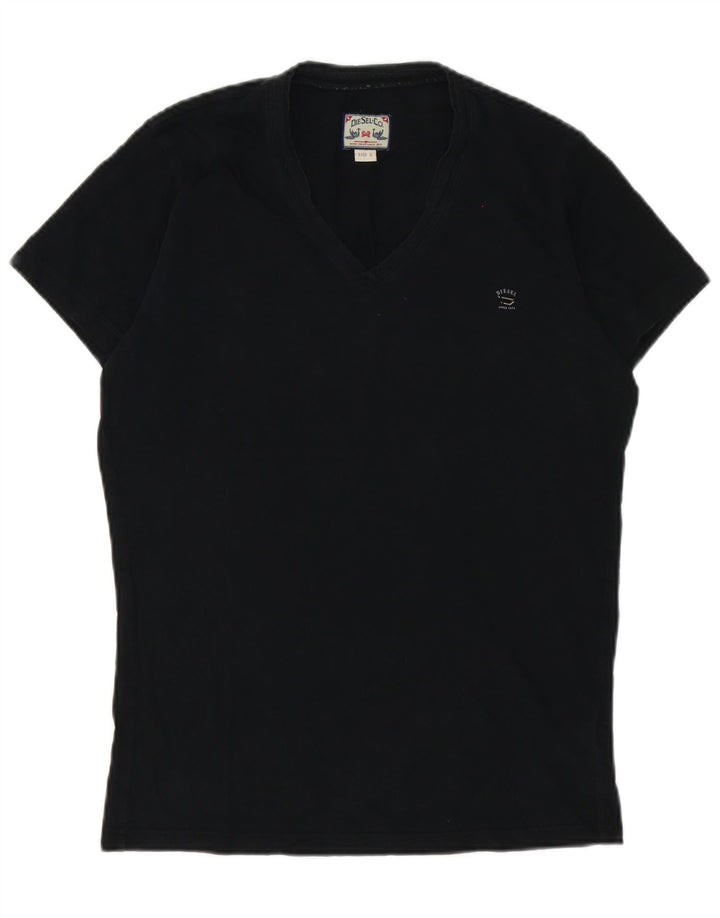 Camiseta masculina Diesel Top pequeno algodão preto