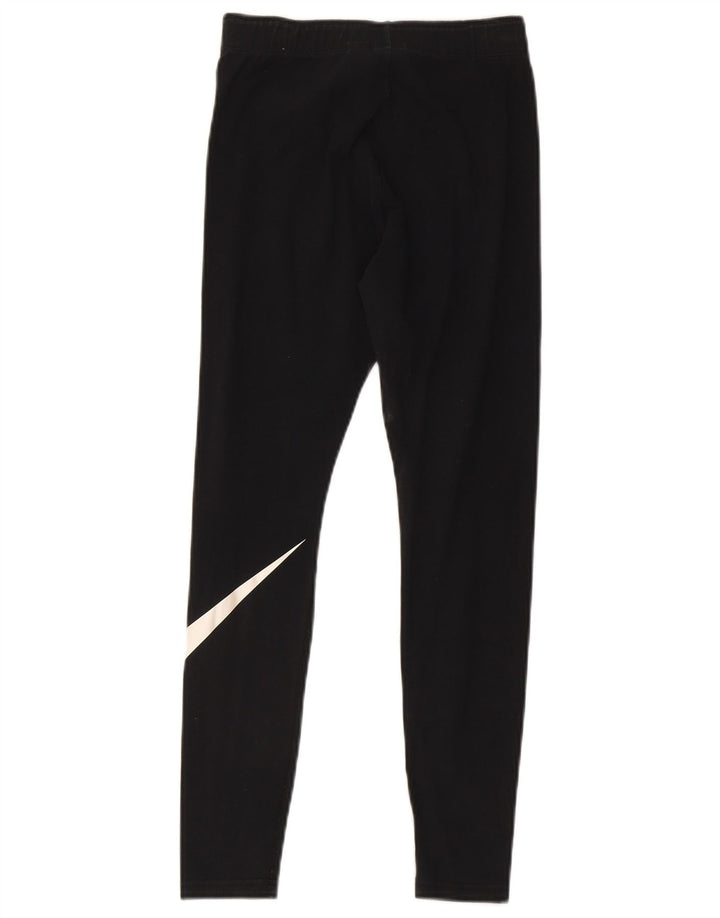 Leggings Nike Femininas Graphic UK 8 Pequenas Algodão Preto