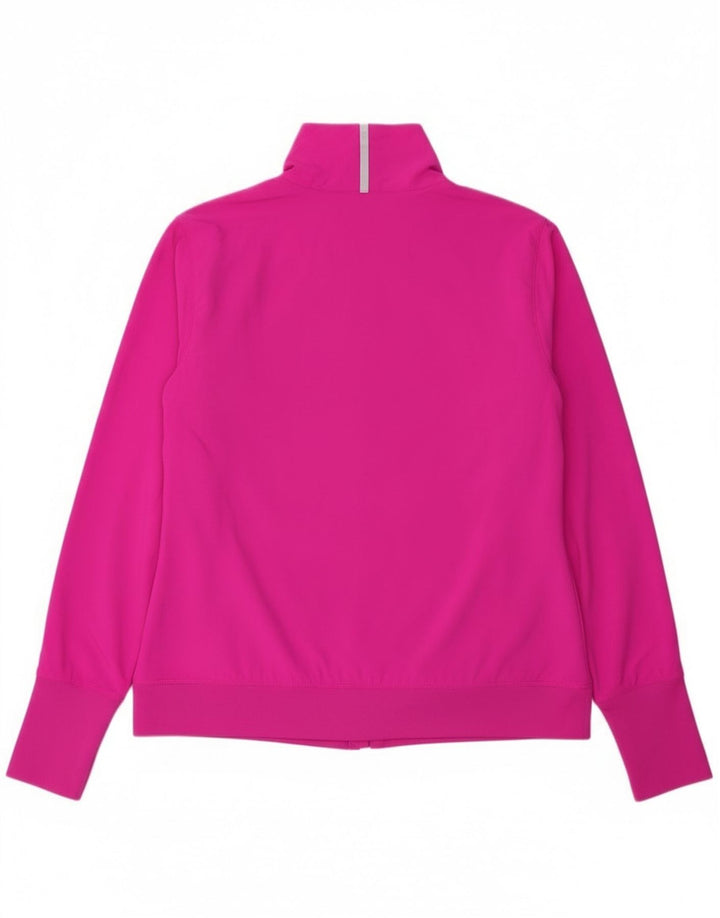 Fila Womens Tracksuit Top Jacket UK 16 Grande Poliéster Rosa