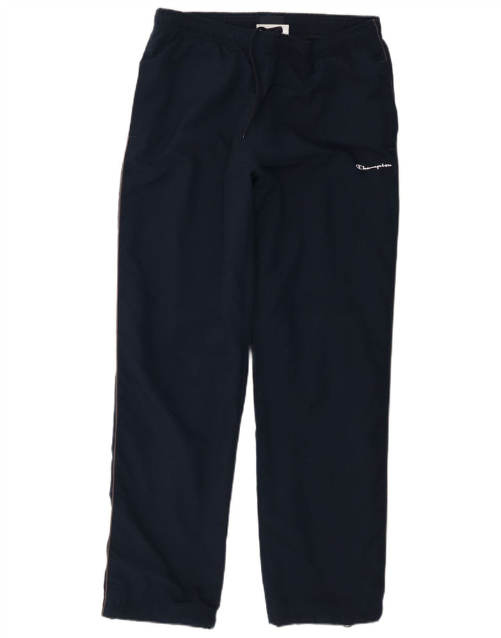 Calça de treino masculina Champion grande poliéster azul marinho