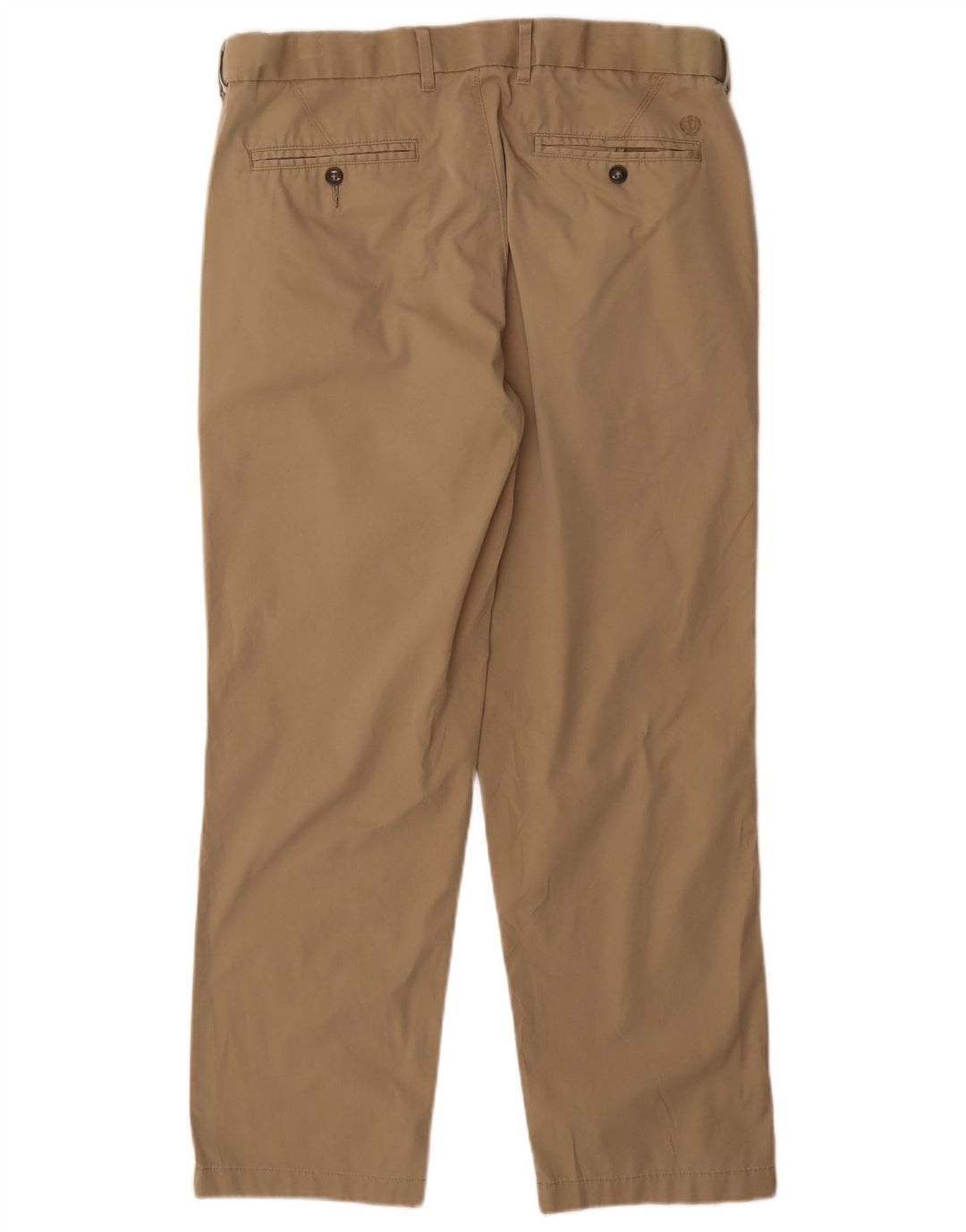 Calça chino masculina Marks & Spencer regular W34 L29 algodão bege