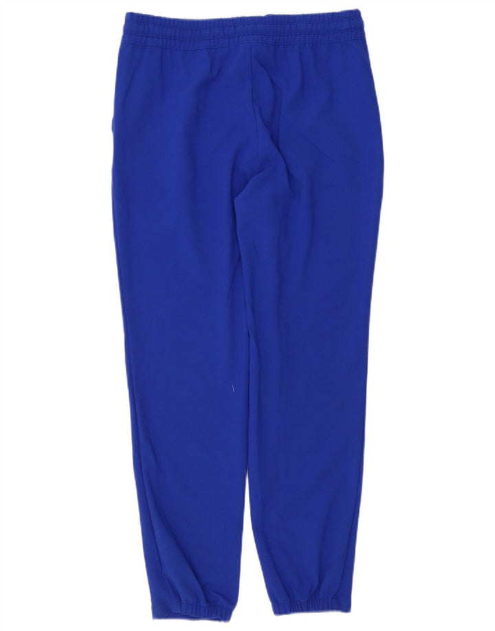 Calça de treino feminina Marks & Spencer Reino Unido 10 pequena azul poliamida
