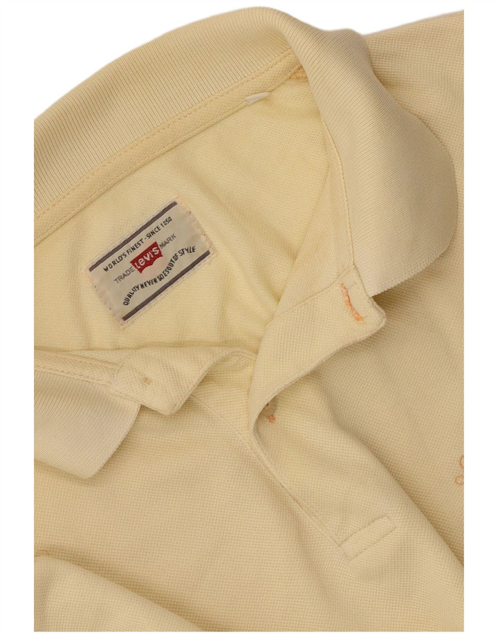 Camisa polo masculina Levi's amarela média