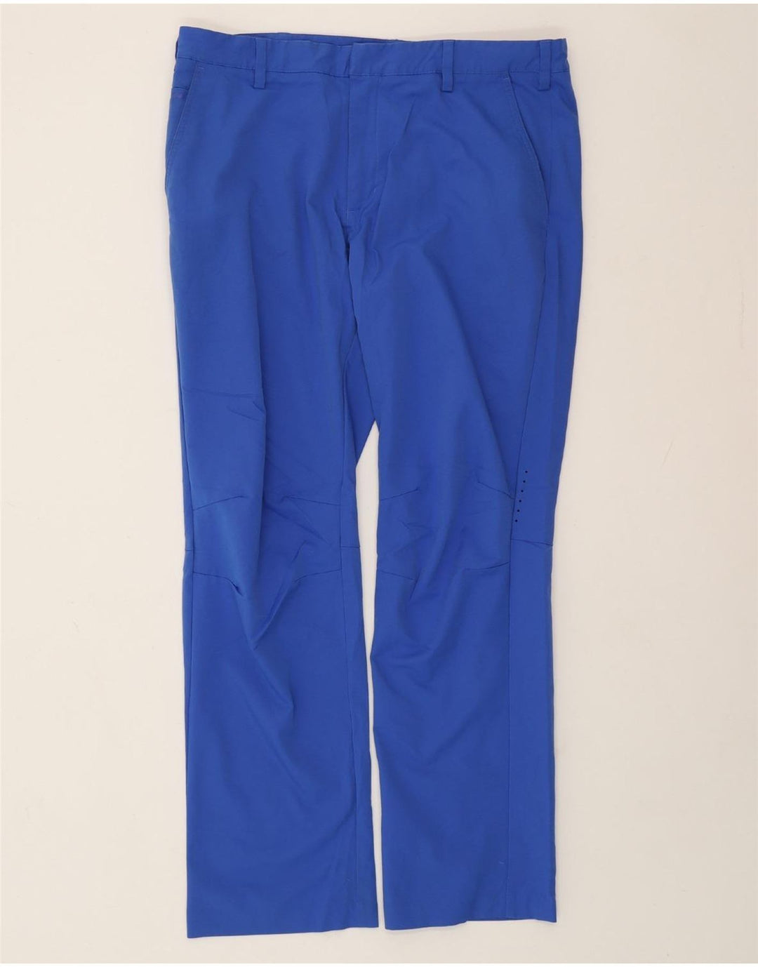 Calças Chino Retas Masculinas ADIDAS W36 L32 Azul Poliéster