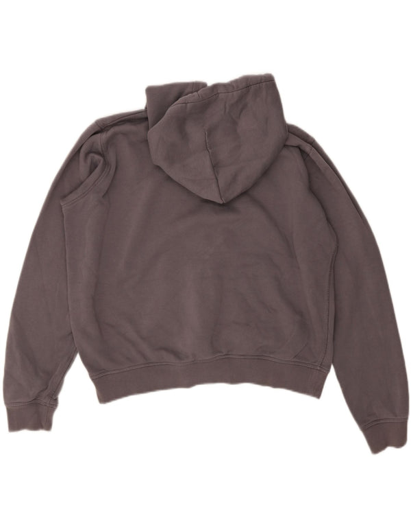 Jack Wills moletom feminino com capuz grande e gráfico Reino Unido 14 grande algodão cinza