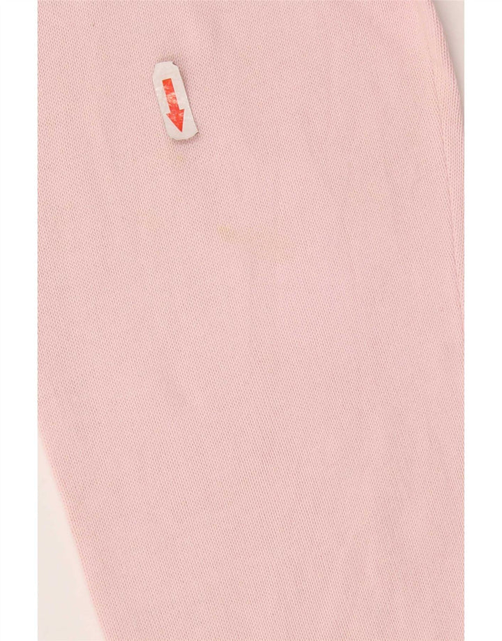 Suéter masculino Zara com decote em V grande rosa